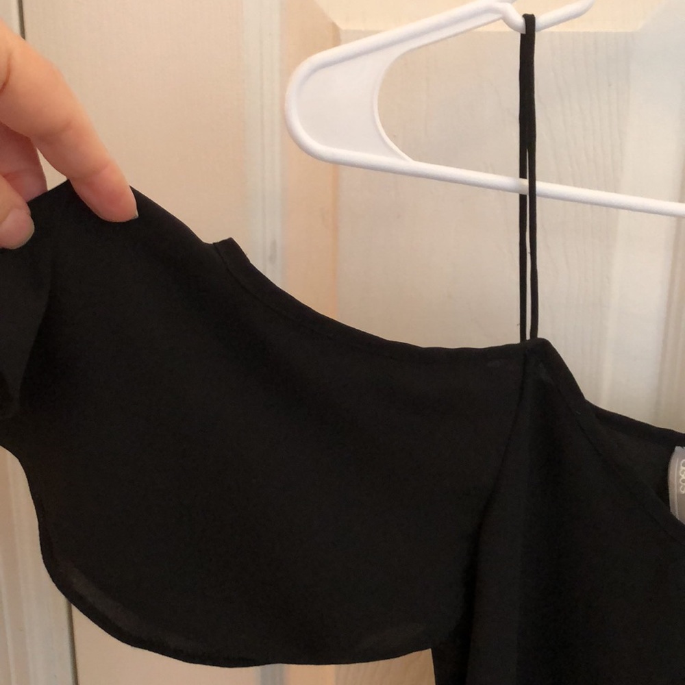 ASOS Black Top Blouse Sz 0 - Picture 2 of 8